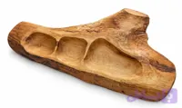 اردو خوری 3 خانه چوبی دست ساز Handmade 3-compartment wooden serving tray (کد NCIYJ)