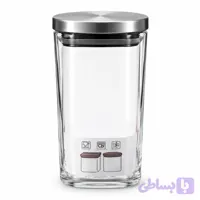 جا ادویه پیرکس استیل دوتی مربع Dotti Square Pyrex and Stainless Steel Spice Jar