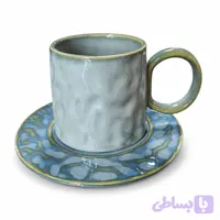 لته خوری زیره دار چینی Porcelain Latte Cup with Saucer