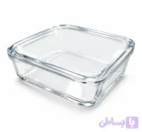 بیسکویت خوری لیمون شیشه ای درب دار Limon Glass Biscuit Jar with Lid