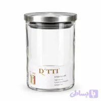 جا ادویه پیرکس استیل دوتی گرد Dotti Round Pyrex and Stainless Steel Spice Jar