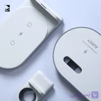 شارژر وایرلس Aukey LC-A3: ایستگاه شارژ هوشمند 3 در 1