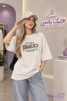 تیشرت لانگ نخ‌ پنبه اعلا فری سایز