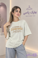 تیشرت نخ پنبه دخترانه فری سایز