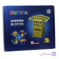 اسباب بازی ساختنی بلوک چوبی 50 قطعه