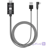 کابل مبدل لایتنینگ به اچ دی ام آی دویا Devia EC083 Storm Lightning+USB to HDMI Cable 2m