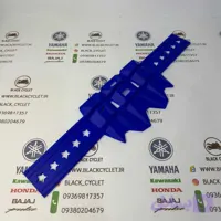 محافظ اگزوز سیلیکونی موتور تریل و کراس نسوز آبی