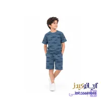 ست بلوز شلوارک پسرانه کوسه آبی برند F&F