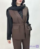 ست وست و شلوار زنانه دارای رنگ بندی