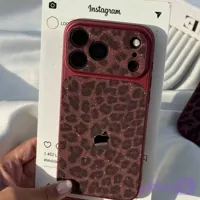 قاب گوشی لنز پلنگی اکلیلی Lens Leo Shining