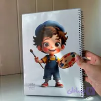دفتر نقاشی ۵۰ برگ مجلد تنها دخترانه