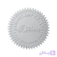 برچسب نقره ایی مهر برجسته مدل Shiny CS-2-41 | سایز 4 سانتی متر ورق 24 عددی شاینی