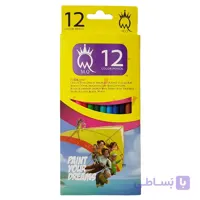 مدادرنگی ام کیو 12 رنگ دانش آموزی ( MQ Color Pencil )