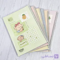 دفتر مجلد ۶۰ برگ برند پیتیکو طرح حیوانات