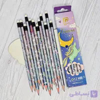 مدادمشکی گرد HB پاک کن دار یونیکورن پرودون
