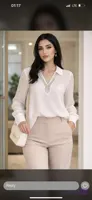 شومیز حریر شیشه ایی زنانه