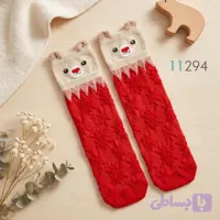 جوراب ساقدار طرح خرسی