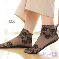 جوراب گیپوری مجلسی طرح گل - رسلا