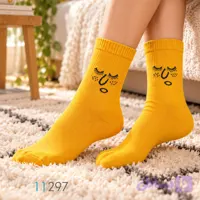 جوراب ساقدار طرح چهره