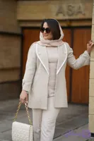 کت شانل پاییزه بهاره کرم با خرج کار سفید