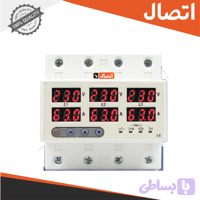 محافظ ولتاژ جریان سه فاز ایستا توان اتصال دارای نمایشگر چهار پل رنج آمپر 63