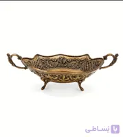 ظرف برنجی مدل کشکول میوه خوری یا آجیل خوری برنجی وارداتی