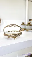 ظرف برنجی مدل خرما خوری دسته دار مپکو