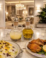 ظرف ابلیمو و روغن زیتون برنجی مپکو