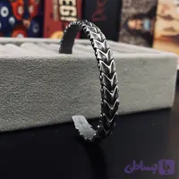 دستبند بنگل مردانه پوست اژدها