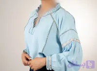 بلوز مجلسی زنانه گلدوزی کرپ نگار