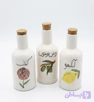 ظرف آب لیمو، گلاب و روغن زیتون