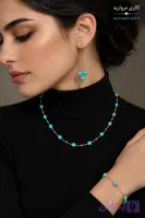 ست سنگ فیروزه ای زنانه