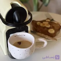ماگ دفرمه خالخالی قهوه ای