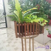 کاور گلدان مدل پرچین. چوب روس با کیفیت
