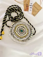 کمربند سلطنتی مدل مروارید و زمرد