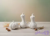 دکوری طرح کدو ( ست سه تایی) بیس خام