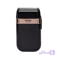 ماشین اصلاح موی صورت کیمی مدل KM-2024 با تیغه‌های استیل ضد زنگ خودتیزشونده، استفاده در حالت خشک و مرطوب، طراحی ارگونومیک، ضد آب، باتری لیتیوم یون با ظرفیت 600 میلی‌آمپر ساعت و شارژ USB