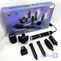 سشوار برس‌دار حالت‌دهنده 1400وات وی جی ار مدل V-477 7in1