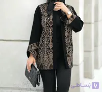 کت زنانه مجلسی کرپ مرویجت با خرجکار مخمل سوزندوزی