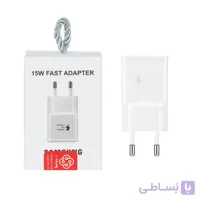 شارژر دیواری فست شارژ تک پورت سامسونگ Samsung مدل EP TA۲۰۰ توان ۱۵W رنگ سفید درجه یک گارانتی پارتیان پایا