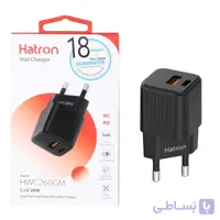 شارژر دیواری فست و PD دو پورت Hatron مدل HWC260GM 20W
