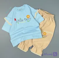 تیشرت شلوارک کتان طرح Daisy