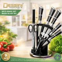 سرویس چاقو آشپزخانه 9 پارچ دسینی مدل KD302