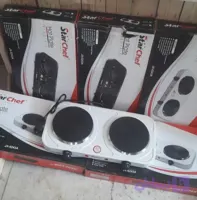 اجاق برقی دو شعله مارک starchef توان 2000 وات ( اصلی )مشکی