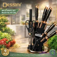 سرویس چاقو آشپزخانه 9 پارچ دسینی مدل KD130