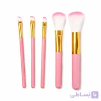 ست براش آرایشی بیوتی مدل 5 تکه بدون ریزش و الیاف مصنوعی باکیفیت