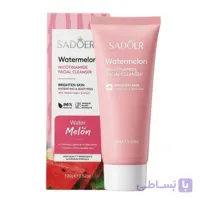 فوم شستشوی صورت هندوانه سادور مدل WATERMELON روشن کننده و درخشان کننده پوست، رفع خشکی و کدری پوست وزن ۱۰۰ گرم