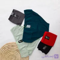 شورت ساده زنانه نخ پنبه کتان اسلیپ مداد رنگی