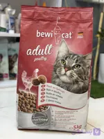 غذا خشک گربه برند Bewicat مدل poultry adult