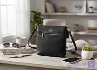کیف زنانه کراس‌بادی Coach مدل Mini Rowan File با چرم کراس‌گرین